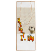 クリスマスファーリーメルカトBROWNワインバッグ ワインギフトバッグ (裏面)