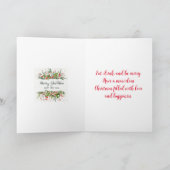 クリスマスファーンnベリークリスマスカード サンキューカード (内部)