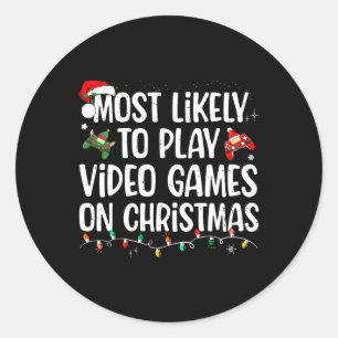 クリスマスファ遊ミリでビデオゲームをする可能性が最も高い ラウンドシール