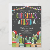 クリスマスフィエスタカクタスホリデー招待状パーティー 招待状 (正面)