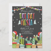 クリスマスフィエスタサボテンホリデー招待パーティー 招待状 (正面)