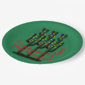 クリスマスフィエスタフェリズナビダッドパーティープレート ペーパープレート (アングル)