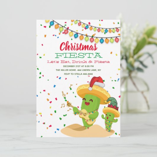 クリスマスフィエスタホリデーパーティー 招待状 (スタンド正面)