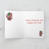 クリスマスフィッシュおもしろい – かわいいクリスマスグリーティングカード シーズンカード (内部)