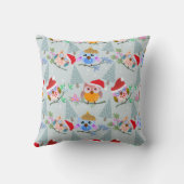 クリスマスフイルズパターン クッション (裏面)