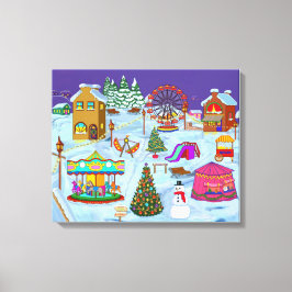 クリスマスフェアグラウンド キャンバスプリント