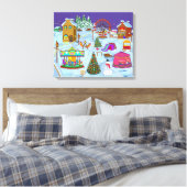 クリスマスフェアグラウンド キャンバスプリント (インサイチュ (寝室))