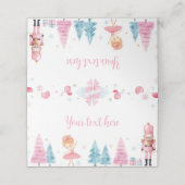 クリスマスフェアリーくるみ割り誕生日座席表 プレイスカード (外部開封)