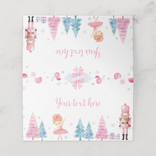 クリスマスフェアリーくるみ割り誕生日座席表 プレイスカード (外部開封)