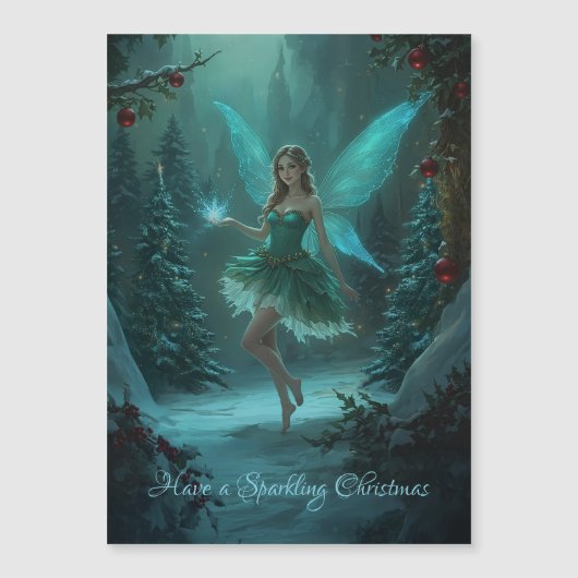 クリスマスフェアリーと魔法磁気カードの火花 (正面)