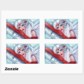 クリスマスフェアリーのウィッシャーbyルネ・ラボイエ 長方形シール (シート)