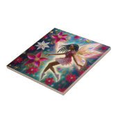 クリスマスフェアリーのコレクション – コーンローズ三つ編み髪 タイル (側面)