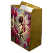 クリスマスフェアリーのコレクション – ブラウンナチュラルヘア ミディアムペーパーバッグ (裏面アングル)