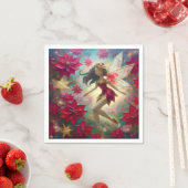 クリスマスフェアリーのコレクション – 中茶色の髪 スタンダードカクテルナプキン (インサイチュ)