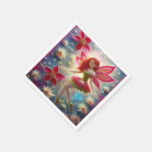 クリスマスフェアリーのコレクション – 赤毛 スタンダードカクテルナプキン (角)