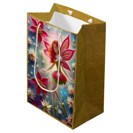 クリスマスフェアリーのコレクション – 赤毛 ミディアムペーパーバッグ (正面アングル)