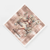 クリスマスフェアリーオンスパークルバラ金ゴールド背景 (コーナー)