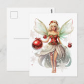 クリスマスフェアリーオーナメント ポストカード (正面/裏面)