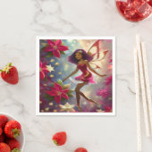 クリスマスフェアリーコレクションプラムティントナチュラルヘア スタンダードカクテルナプキン (インサイチュ)