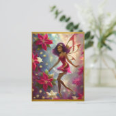 クリスマスフェアリーコレクションプラムティントナチュラルヘア ポストカード (スタンド正面)