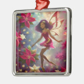 クリスマスフェアリーコレクションプラムティントナチュラルヘア メタルオーナメント (左)