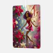 クリスマスフェアリーコレクションプラムティントナチュラルヘア メタルオーナメント (正面左)