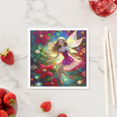 クリスマスフェアリーコレクション – アッシュブロンドヘア スタンダードカクテルナプキン (インサイチュ)