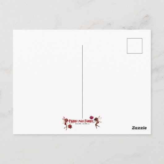 クリスマスフェアリーコレクション – アッシュブロンドヘア ポストカード (裏面)