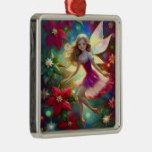 クリスマスフェアリーコレクション – アッシュブロンドヘア メタルオーナメント (右)