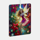 クリスマスフェアリーコレクション – アッシュブロンドヘア メタルオーナメント (正面右)