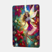 クリスマスフェアリーコレクション – アッシュブロンドヘア メタルオーナメント (正面左)