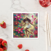 クリスマスフェアリーコレクション – オーバーンナチュラルヘア スタンダードカクテルナプキン (インサイチュ)