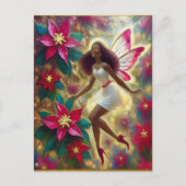 クリスマスフェアリーコレクション – オーバーンナチュラルヘア ポストカード (正面)