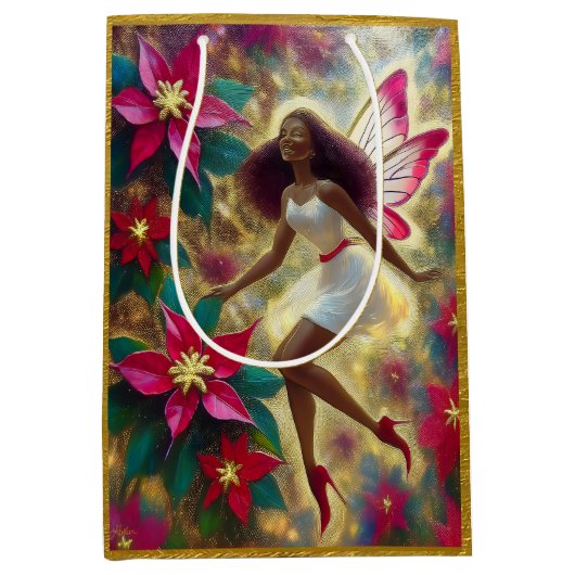 クリスマスフェアリーコレクション – オーバーンナチュラルヘア ミディアムペーパーバッグ (正面)