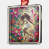 クリスマスフェアリーコレクション – オーバーンナチュラルヘア メタルオーナメント (左)