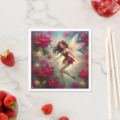 クリスマスフェアリーコレクション – オーバーンヘア スタンダードカクテルナプキン (インサイチュ)