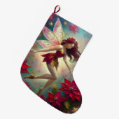 クリスマスフェアリーコレクション – オーバーンヘア ラージクリスマスストッキング (正面 (吊り時))