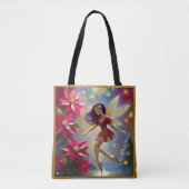 クリスマスフェアリーコレクション – ストレートプラムヘア トートバッグ (正面)