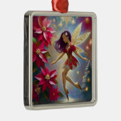 クリスマスフェアリーコレクション – ストレートプラムヘア メタルオーナメント (右)