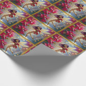 クリスマスフェアリーコレクション – ストレートプラムヘア ラッピングペーパー (角)