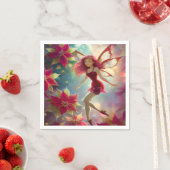 クリスマスフェアリーコレクション – バラ赤毛 スタンダードカクテルナプキン (インサイチュ)