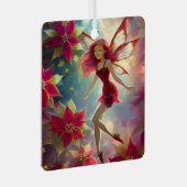 クリスマスフェアリーコレクション – バラ赤毛 メタルオーナメント (正面右)