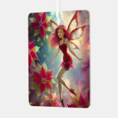 クリスマスフェアリーコレクション – バラ赤毛 メタルオーナメント (正面左)