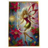 クリスマスフェアリーコレクション – プラチナブロンドヘア ミディアムペーパーバッグ (裏面)