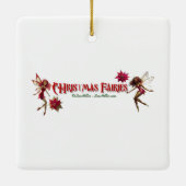 クリスマスフェアリーコレクション – ライトオーバーンの髪 セラミックオーナメント (裏面)