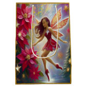 クリスマスフェアリーコレクション – ライトオーバーンの髪 ミディアムペーパーバッグ (裏面)