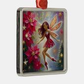 クリスマスフェアリーコレクション – ライトオーバーンの髪 メタルオーナメント (右)