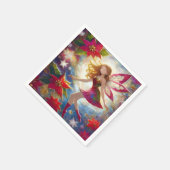 クリスマスフェアリーコレクション – Ginger Hair スタンダードカクテルナプキン (角)