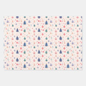 クリスマスフェアリーツリージンジャーブレッドマン ラッピングペーパーシート (正面)