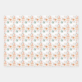 クリスマスフェアリーツリージンジャーブレッドマン ラッピングペーパーシート (正面3)